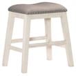 Lexicon Timbre Wood Counter Height Stools in Antique White and Brown (Set of 2)