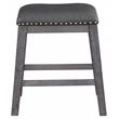 Lexicon Timbre Contemporary Wood Counter Height Stools in Gray (Set of 2)