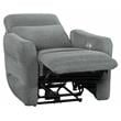 Lexicon Edition Contemporary Chenille Power Reclining Chair in Gray