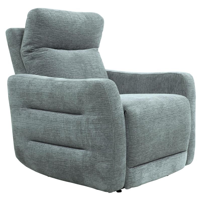 Lexicon Edition Contemporary Chenille Power Reclining Chair in Gray
