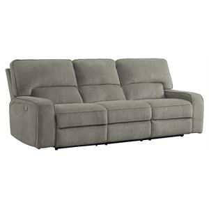 lexicon borneo traditional chenille power double reclining sofa