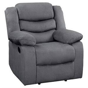 lexicon discus traditional microfiber reclining chair