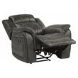 Lexicon Centeroak Microfiber Reclining Chair in Gray