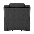 Lexicon Madrona Hill Traditional Microfiber Glider Reclining Chair in Gray