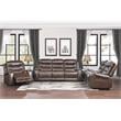 Lexicon Putnam Traditional Faux Leather Power Reclining Chair in Brown