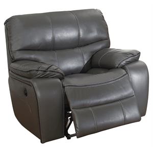 lexicon pecos traditional faux leather power recling chair