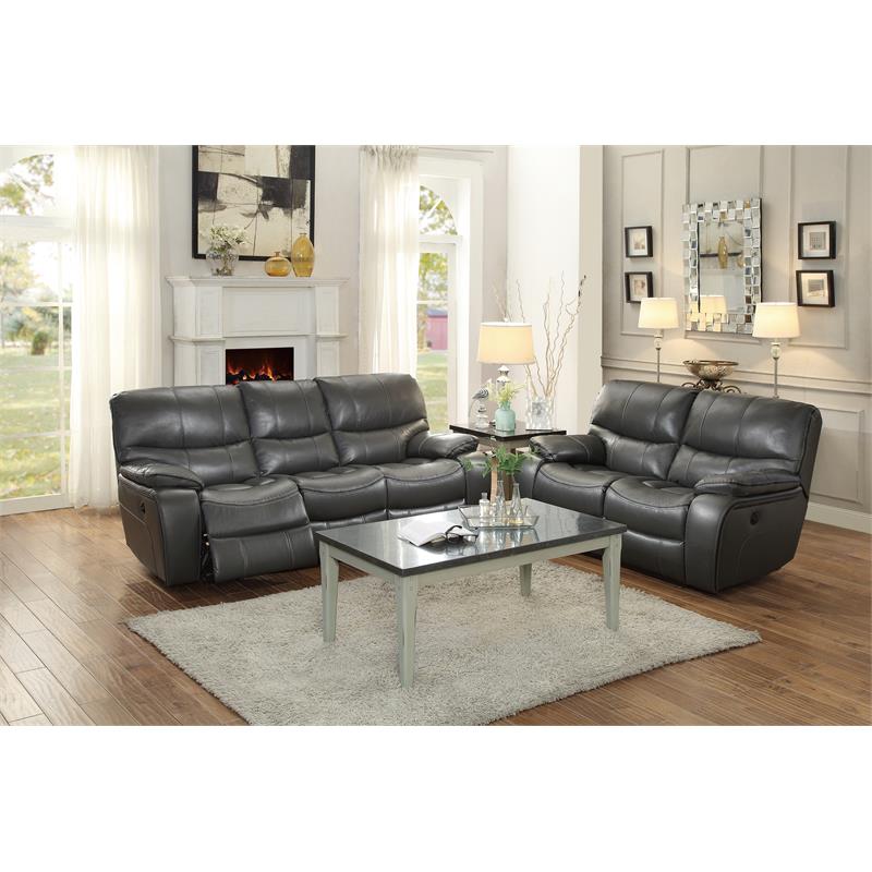 Lexicon Pecos Traditional Faux Leather, Amalfi Brown Leather Power Motion Reclining Sofa Reviews