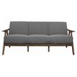 Lexicon Damala Mid-Century Solid Wood Frame Sofa in Gray