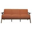 Lexicon Damala Mid-Century Solid Wood Frame Sofa in Orange