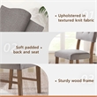 Lexicon Edam Wood Dining Room Side Chairs in Light Oak and Gray (Set of 2)