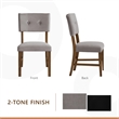 Lexicon Edam Wood Dining Room Side Chairs in Light Oak and Gray (Set of 2)