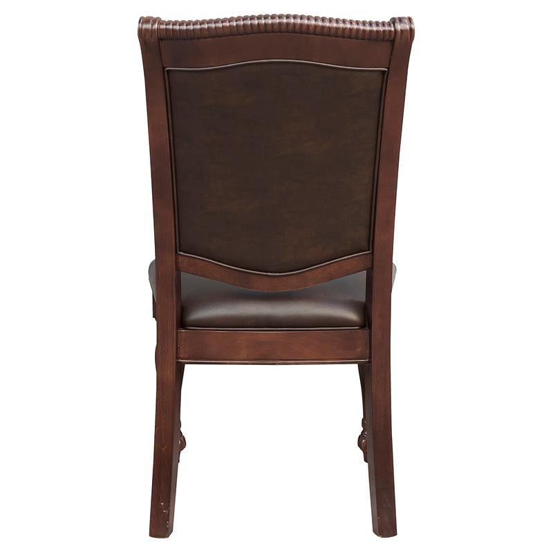 Lexicon Lordsburg Wood Dining Room Side Chairs in Brown Cherry (Set of 2)