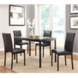 Lexicon Tempe Contemporary Metal Dining Room Chairs in Black (Set of 4)
