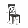Lexicon Janina Contemporary Wood Dining Room Side Chair in Brown (Set of 2)