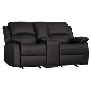 lexicon clarkdale double glider reclining love seat with console