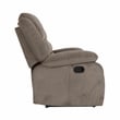 Lexicon Jarita Microfiber Fabric Double Reclining Loveseat in Chocolate