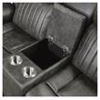 Lexicon Centeroak Microfiber Double Reclining Loveseat with Center Console Gray