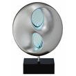 Lexicon Neleh Modern Poly Resin Table Lamp with LED in Black and Silver
