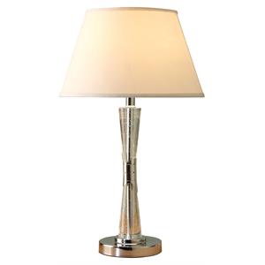 lexicon transect contemporary metal base table lamp in chrome