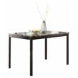 Lexicon Tempe Contemporary Dining Room Table with Faux Marble Top in Black