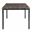 Lexicon Tempe Contemporary Metal Counter Height Dining Room Table in Black
