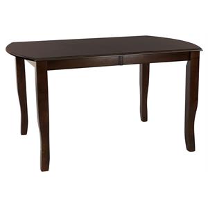 lexicon maeve traditional wood dining room table in dark cherry