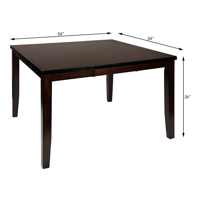 Lexicon Mantello Contemporary Wood Counter Height Dining Room Table in Cherry