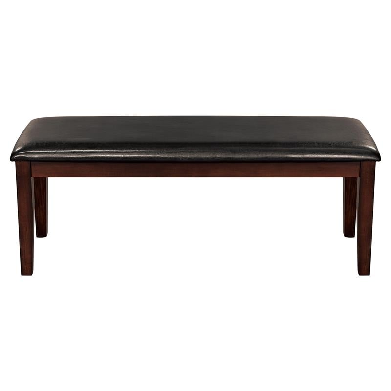 Lexicon Mantello Contemporary Wood Dining Room Bench in Cherry