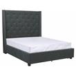 Lexicon Fairborn Fabric Full Bed with Storage Drawers in Gray