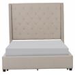 Lexicon Fairborn Fabric Eastern King Bed with Storage Drawers in Beige
