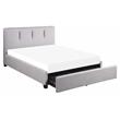 Lexicon Aitana Fabric California King Platform Bed with Storage Drawer in Gray
