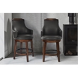 Lexicon Bayshore Wood Counter Height Swivel Stools - Dark Brown (Set of 2)