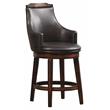 Lexicon Bayshore Wood Counter Height Swivel Stools - Dark Brown (Set of 2)