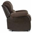 Lexicon Cranley Traditional Microfiber Reclining Chair in Chocolate