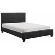 Lexicon Lorenzi Contemporary Wood and Faux Leather California King Bed in Black