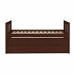 Lexicon Rowe Wood Twin Bed with 2 Drawer Trundle Bed in Dark Cherry