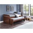 Lexicon Rowe Transitional Wood Twin/ Twin Bed in Dark Cherry