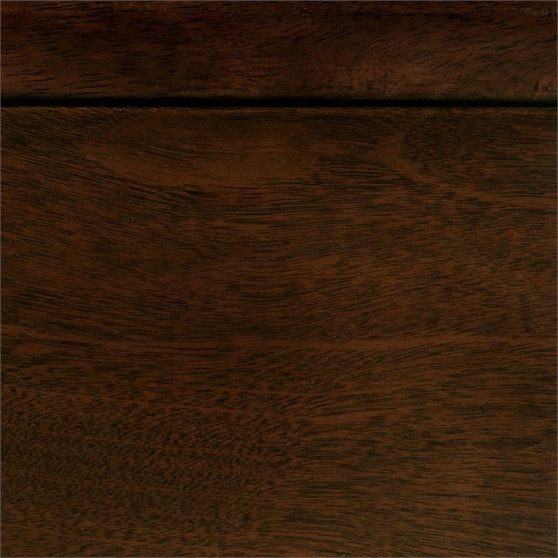 Lexicon Abbeville Traditional Wood Full Sleigh Bed in Brown Cherry