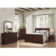 Lexicon Abbeville Traditional Wood Full Sleigh Bed in Brown Cherry
