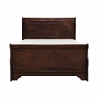 Lexicon Abbeville Traditional Wood Full Sleigh Bed in Brown Cherry