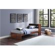 Lexicon Rowe Transitional Wood Twin Bookcase Bed in Dark Cherry