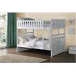Lexicon Galen Transitional Wood Full over Full Bunk Bed in White