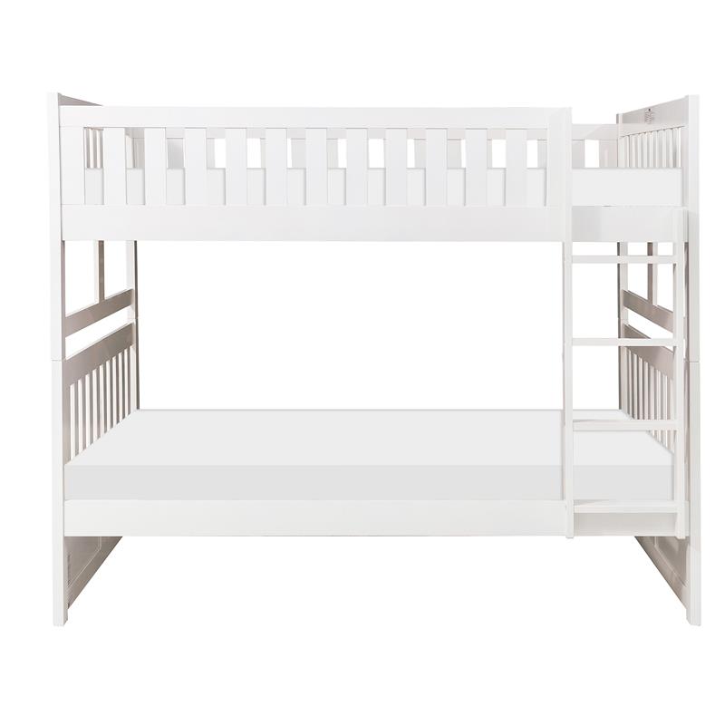 Lexicon Galen Transitional Wood Full over Full Bunk Bed in White