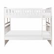 Lexicon Galen Transitional Wood Full over Full Bunk Bed in White
