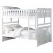 Lexicon Galen Transitional Wood Full over Full Bunk Bed in White