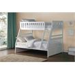 Lexicon Galen Transitional Wood Twin over Full Bunk Bed in White