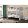 Lexicon Galen Transitional Wood Twin over Twin Bunk Bed in White