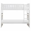 Lexicon Galen Transitional Wood Twin over Twin Bunk Bed in White