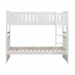 Lexicon Galen Transitional Wood Twin over Twin Bunk Bed in White