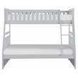 Lexicon Orion Transitional Wood Twin over Full Bunk Bed in Gray